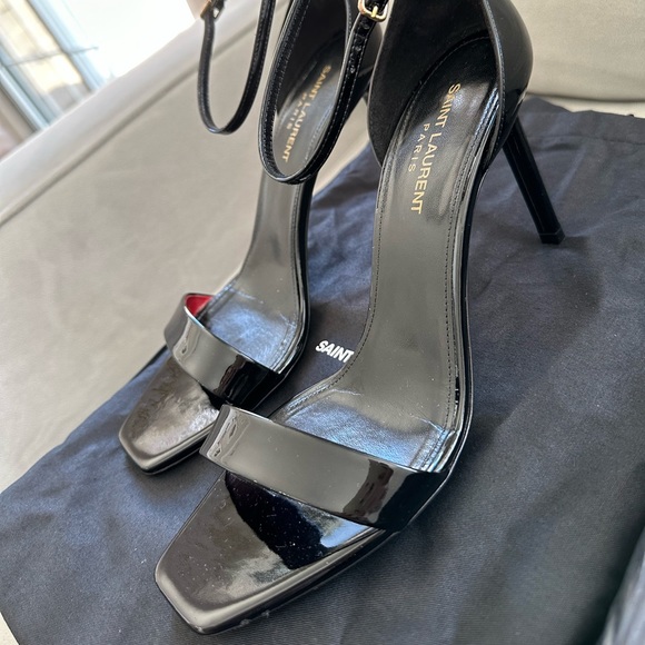 Saint Laurent Amber Sandal - Black - Picture 1 of 12